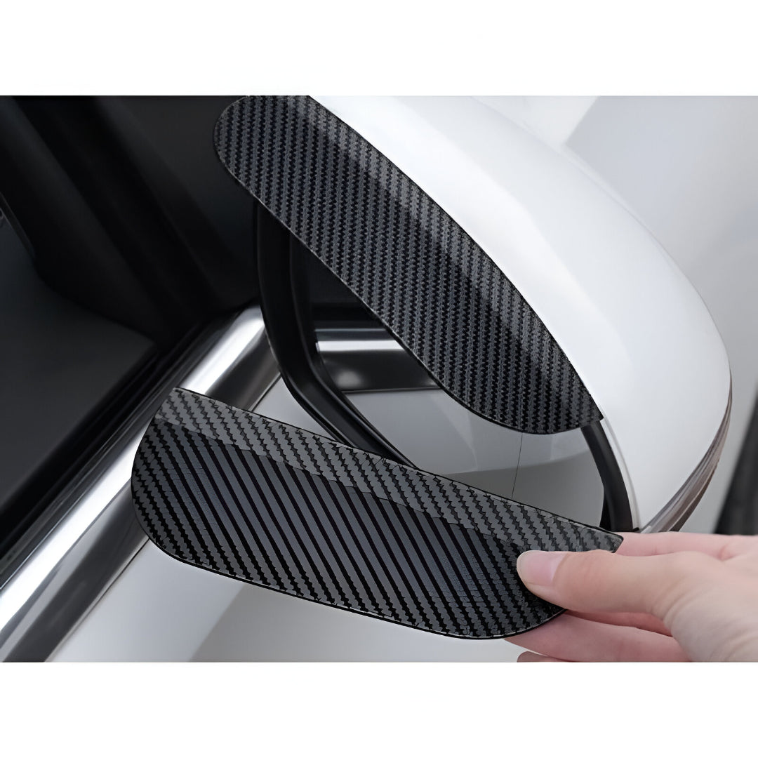 Araba Ayna Yağmur Koruyucu Siper Karbon Desenli
