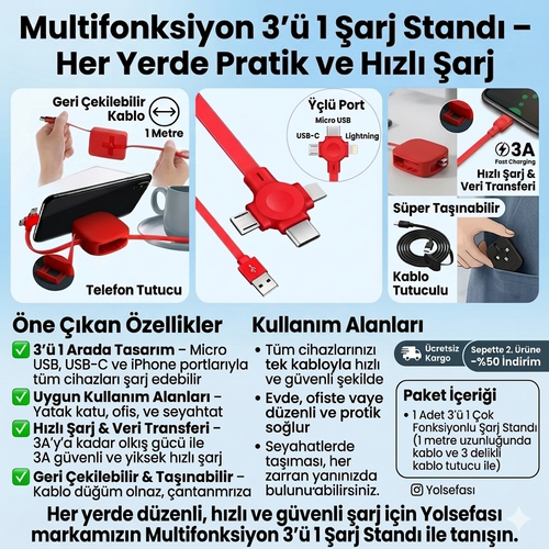 2. Multifonksiyon Şarj Standı