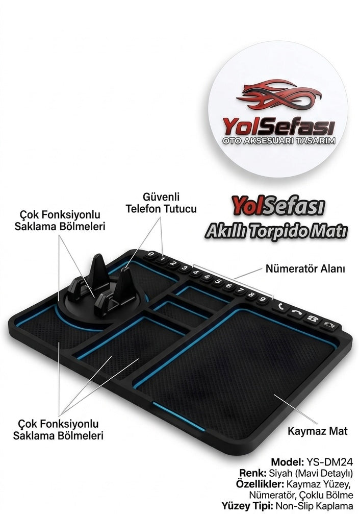 5.Çok Fonksiyonlu Araç İçi Telefon Tutucu