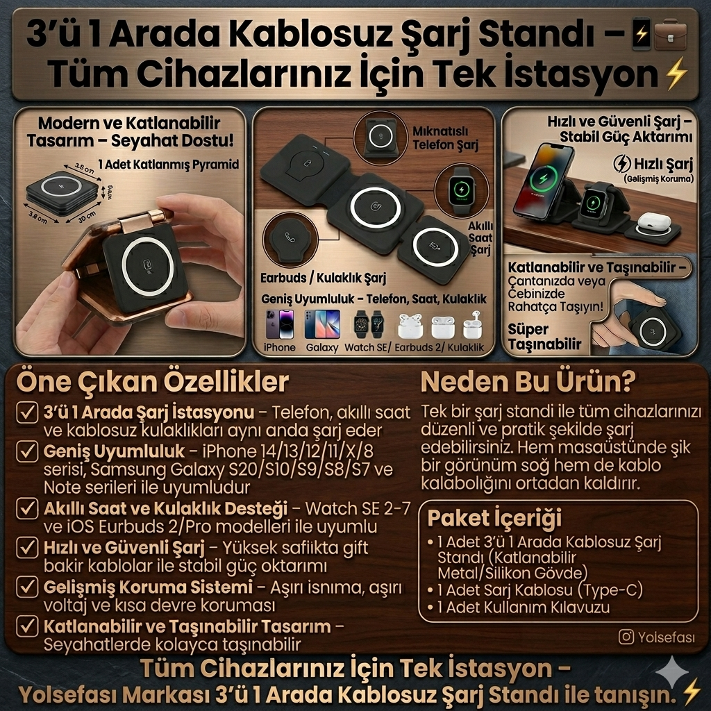 1. Kablosuz Şarj Standı